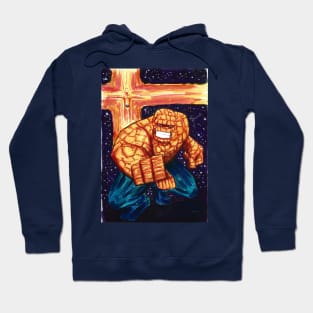 marvel one in two, the thing and human torch Hoodie